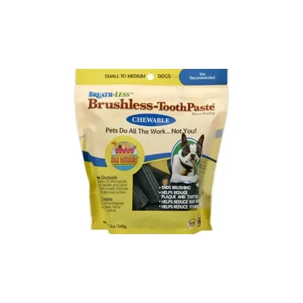 Ark Naturals - 221861 - Breath-Less Dental Products Dogs  Chewable Brushless-Toothpastes