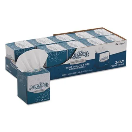 Angel Soft - Gpc-4636014 - Ps Ultra Facial Tissue, 2-Ply, White, 96 Sheets/Box, 10 Boxes/Carton