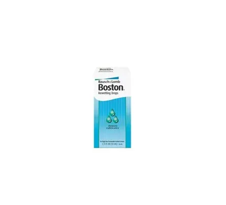 Bausch & Lomb - Boston Rewetting Drops - 2236487 - Contact Lens Solution Boston Rewetting Drops 0.33 oz. Solution