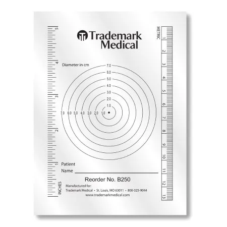 Trademark Medical - B250 - Measuring Guide Plastic Plastic 3-3/4 X 5-1/2 Inch
