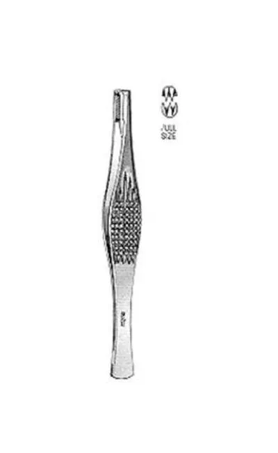Integra Lifesciences - Miltex - 26-958 - Tissue Forceps Miltex Ferris-Smith 7 Inch Length OR Grade German Stainless Steel NonSterile NonLocking Thumb Handle Straight Serrated Tip with 2 X 3 Teeth