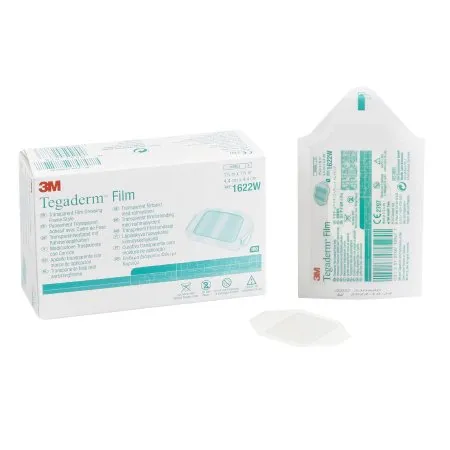 3M - 1622W - Tegaderm Transparent Film Dressing Tegaderm 1 3/4 X 1 3/4 Inch Frame Style Delivery Rectangle Sterile
