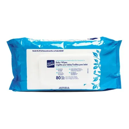 Pdi - M233XT - Nice and Clean Baby Wipe Unscented 7" x 8"