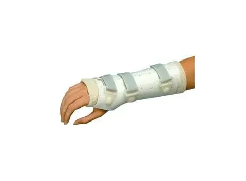 Alimed - PlastiCast - 2970001917 - Wrist / Hand Splint Plasticast Polyethylene / Foam / Stockinette Left Hand White Medium