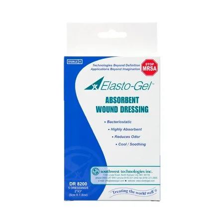 Southwest Technologies - DR8200 - Elasto Gel Wound Dressing Without Tape 2" X 3"