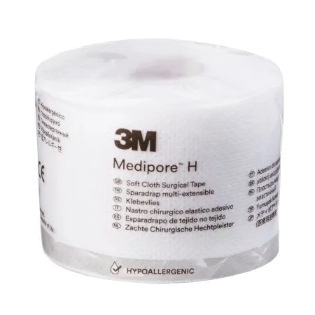 3M - 2862 - Medipore H Perforated Medical Tape Medipore H White 2 Inch X 10 Yard Soft Cloth NonSterile