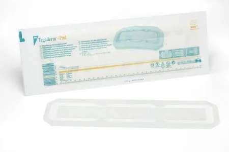 3M - 3593 - Tegaderm Transparent Film Dressing with Pad Tegaderm 3 1/2 X 13 3/4 Inch Frame Style Delivery Rectangle Sterile