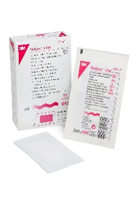 3M - 3569 - Medipore Adhesive Dressing Medipore 3 1/2 X 6 Inch Soft Cloth Rectangle White Sterile