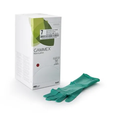 Ansell - GAMMEX Non-Latex - 8514 - Surgical Glove GAMMEX Non-Latex Size 7 Sterile Polyisoprene Standard Cuff Length Micro-Textured Green Chemo Tested