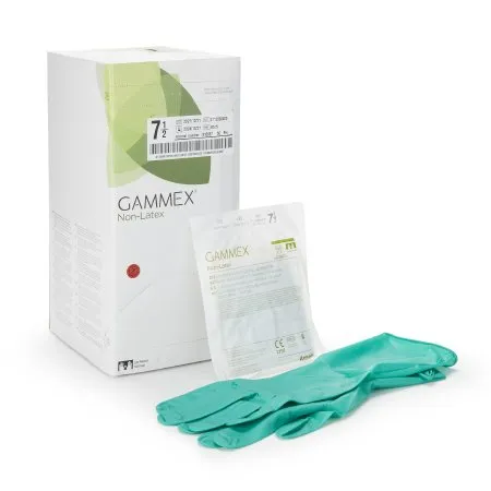 Ansell Healthcare - GAMMEX Non-Latex - 8515 - Ansell GAMMEX Non Latex Surgical Glove GAMMEX Non Latex Size 7.5 Sterile Polyisoprene Standard Cuff Length Micro Textured Green Chemo Tested