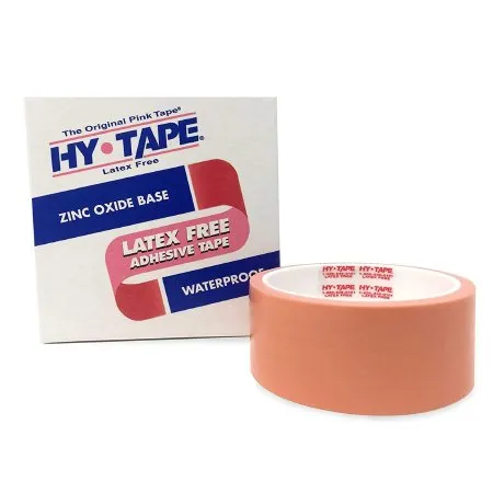 Hy-Tape International - Hy-Tape - 110BLF - Hy Tape Waterproof Medical Tape Hy Tape Pink 1 Inch X 5 Yard Zinc Oxide Adhesive Zinc Oxide NonSterile