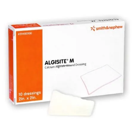 Smith & Nephew - AlgiSite M - From: 59480100 To: 59480200 -  Alginate Dressing  2 X 2 Inch Square
