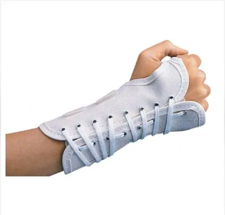 DJO - ProCare - 79-87351 - Cock-up Wrist Brace Procare Aluminum / Canvas Left Hand White 2x-small