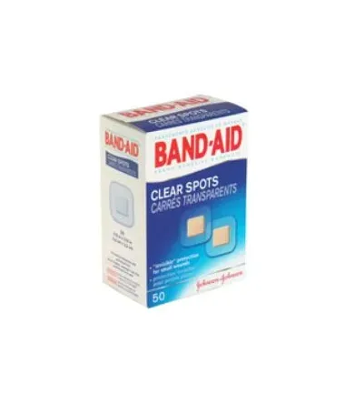 J&J - Band-Aid - 38137004708 - Adhesive Spot Bandage Band-Aid 7/8 X 7/8 Inch Plastic Round Clear Sterile