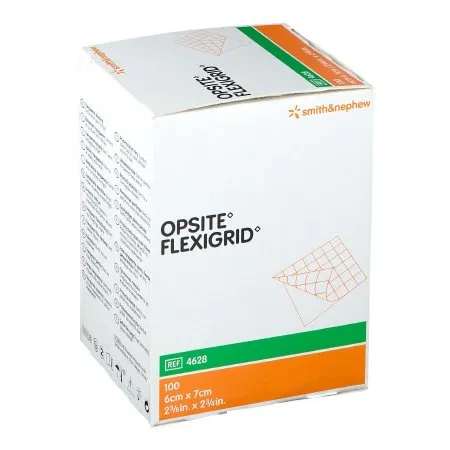 Smith & Nephew - OpSite Flexigrid - 66024628 -  Transparent Film Dressing  2 3/8 X 2 3/4 Inch 2 Tab Delivery Rectangle Sterile