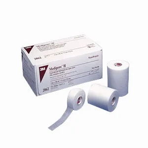 3M - 2861 - Medipore H Perforated Medical Tape Medipore H White 1 Inch X 10 Yard Soft Cloth NonSterile