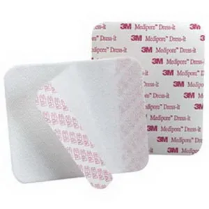 3M - From: 2954 To: 2958  Medipore DressItDressing Retention Tape with Liner  Medipore DressIt White 37/8 X 45/8 Inch Soft Cloth NonSterile