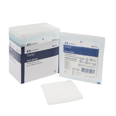 Cardinal - Curity - 3033 -   Gauze Sponge  4 X 4 Inch 2 per Pack Sterile 12 Ply Square