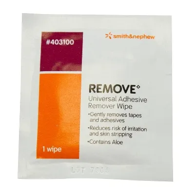 Smith & Nephew - From: 403100 to 403100 - Smith & Nephew 403100 Adhesive Remover Wipes 50/pkg 20 pkg/cs (Item is considered HAZMAT and cannot ship via Air)