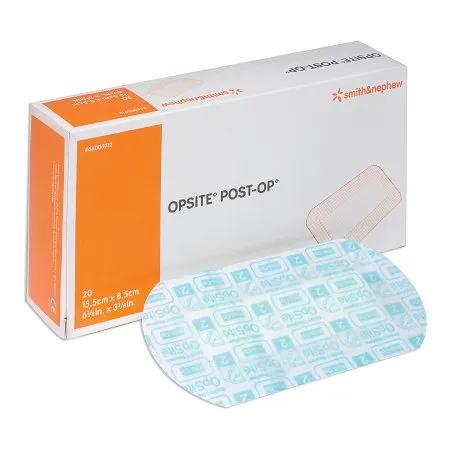 Smith & Nephew - Opsite Post Op - 66000712 - Transparent Film Dressing With Pad Opsite Post Op 3-3/8 X 6-1/8 Inch 3 Tab Delivery Rectangle Sterile
