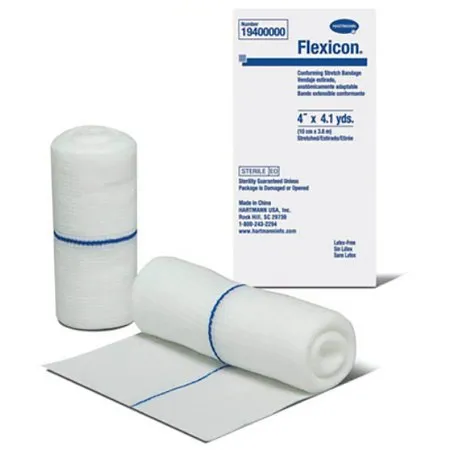 Hartmann - Flexicon - 19400000 -  Conforming Bandage  4 Inch X 4 1/10 Yard 1 per Pack Sterile 1 Ply Roll Shape
