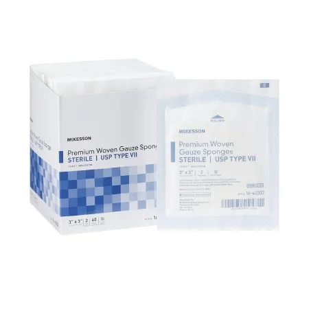 McKesson - From: 16-42332 To: 16-42442 - Gauze Sponge 3 X 3 Inch 2 per Pack Sterile 12 Ply Square