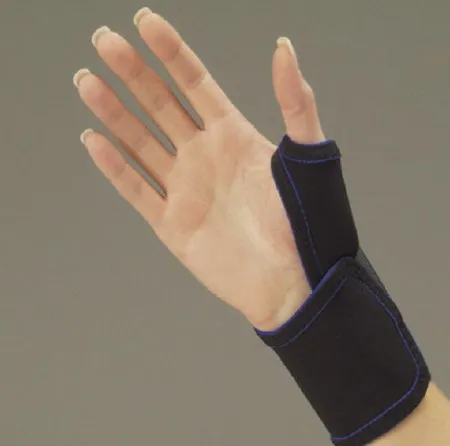 DeRoyal - Thermo-Form - 360LR - Thumb Splint Thermo-form Large Hook And Loop Closure Left Hand Black