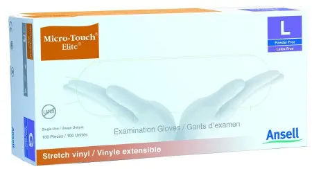Ansell Healthcare - Micro-Touch Elite - 3091 - Ansell Micro Touch Elite Exam Glove Micro Touch Elite Small NonSterile Stretch Vinyl Standard Cuff Length Smooth Ivory Not Rated