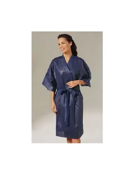 Tech Styles A Division Of Encompass - Tech Styles - 45415-020 - Patient Robe Tech Styles Large / X-Large Dark Blue Disposable