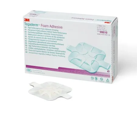 3M - From: 90610 To: 90619 - Tegaderm High Performance Foam Dressing Tegaderm High Performance 5 1/2 X 5 1/2 Inch With Border Film Backing Acrylic Adhesive Heel Sterile