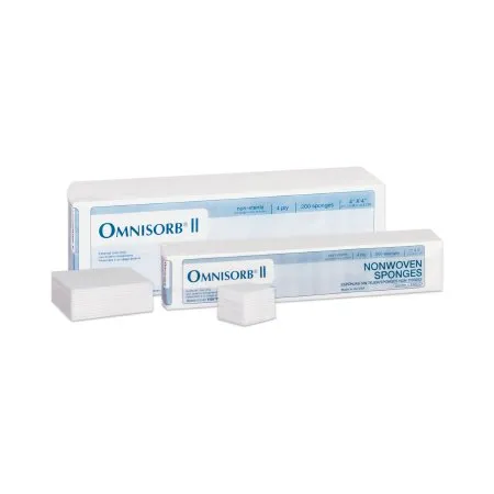 TIDI Products - Omnisorb - 942022 - Nonwoven Sponge Omnisorb 2 X 2 Inch 200 per Sleeve NonSterile 4-Ply Square