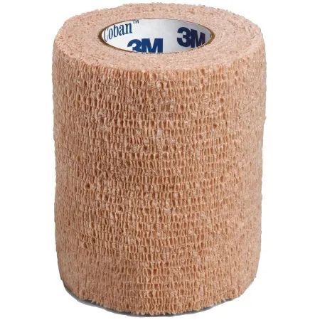 3M - From: 1582 To: 1583  Coban Cohesive Bandage  Coban 3 Inch X 5 Yard Self Adherent Closure Tan NonSterile Standard Compression