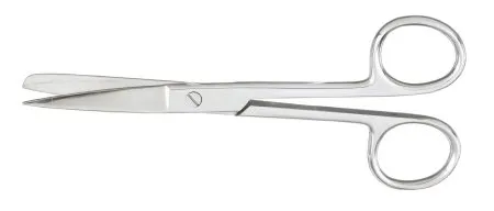 McKesson - 43-2-272 - Operating Scissors 5 1/2 Inch Length Office Grade Stainless Steel Finger Ring Handle Straight Sharp Tip / Blunt Tip