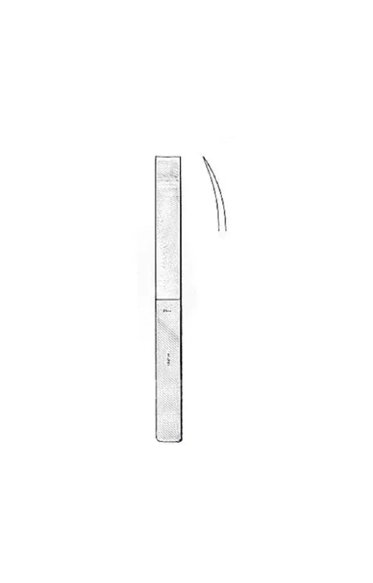 Integra Lifesciences - Miltex - 27-502 - Osteotome Miltex Lambotte 19 Mm Curved Blade Or Grade German Stainless Steel Nonsterile 9 Inch Length