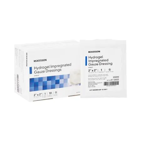 McKesson - From: 61-53022 To: 61-53044 - Hydrogel Wound Dressing Impregnated 2 X 2 Inch Square Sterile