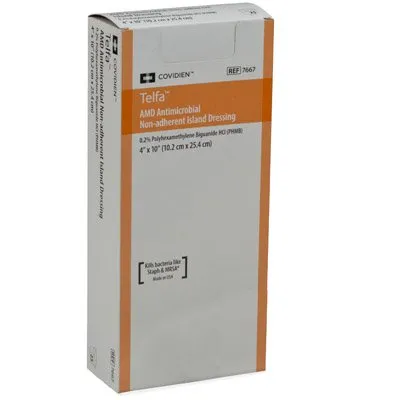 Medtronic / Covidien - 7667 - Non-Adherent Island Dressing, Sterile 1s in Peel Back Package