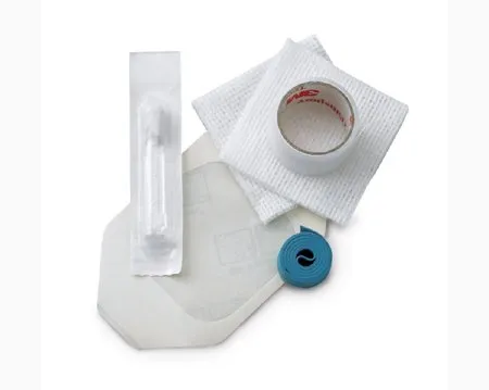 Medical Action - 68849 - IV Kit Includes: IV Change Label, Transpore Tape, Tourniquet, Tegaderm Notched Dressing, 4-Ply Non-Woven Gauze Sponge FREPP Applicator