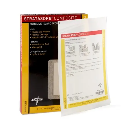 Medline - Stratasorb - MSC3068 - Composite Dressing Stratasorb 6 X 8 Inch Rectangle Sterile