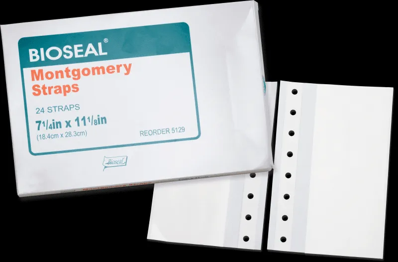 Bioseal - 5129 - Montgomery straps 7 1/4" x 11 1/8" size, adhesive, latex free.