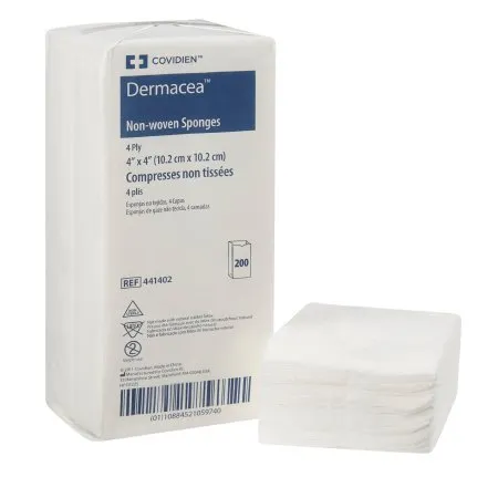 Cardinal - From: 441009 To: 442214  Dermacea Gauze Sponge Dermacea 2 X 2 Inch 2 per Pack Sterile 8 Ply Square
