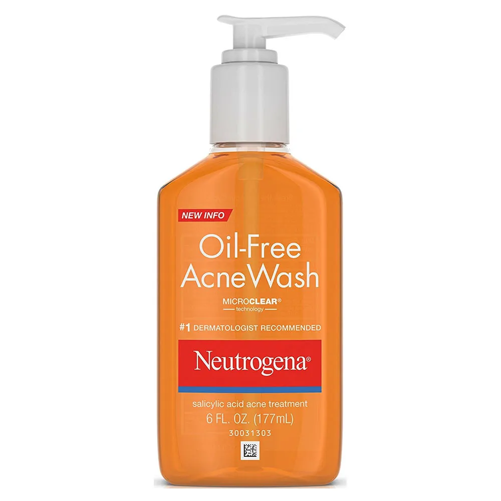 Johnson & Johnson Consumer - 681171900 - Neutrogena Oil-Free Acne Wash, 6 Fluid Ounce (177 Ml) Bottle, Salicylic Acid (2%) Acne Treatment, Residue-Free, Non-Comedogenic. Neutrogena Oil-Free Acne Wash Combines A Powerful Acne Treatment And Cleanser In One