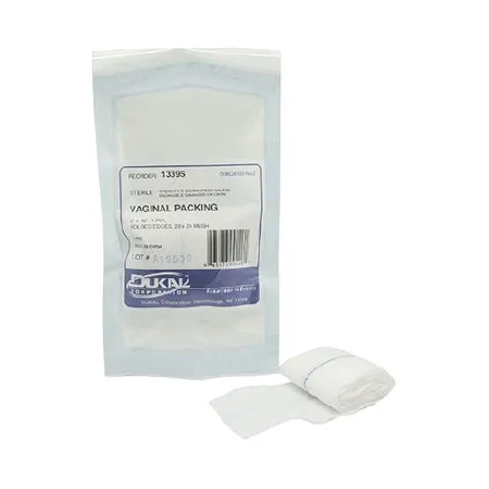 Dukal - 1339S - Vaginal Packing Non-impregnated 2 Inch X 1 Yard Sterile