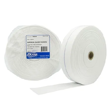 Dukal - 9904X - Gauze Packing, Non-Sterile, 28 x 24 Mesh, 4-Ply, X-Ray Detectable