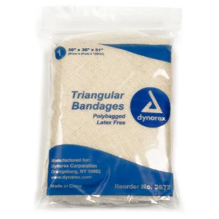 Dynarex - From: 3672 To: 3680 - Triangular Bandage / Arm Sling dynarex Safety Pin