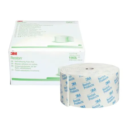 3M - 1563L - Reston Orthopedic Padding Adhesive Reston 4 X 196 Inch Foam NonSterile