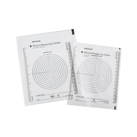 McKesson - 533-30012100 - Wound Measuring Guide Clear Plastic NonSterile 5 X 7 Inch