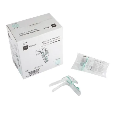 Welch Allyn - 59001 - KleenSpec 590 Series Premium Vaginal Speculum KleenSpec 590 Series Premium Pederson NonSterile Office Grade Acrylic Medium Double Blade Duckbill Disposable Corded/Cordless Light Source Compatible