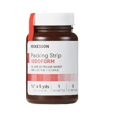 McKesson - From: 61-59245 To: 61-59345  Wound Packing Strip  Iodoform 1/2 Inch X 5 Yard Sterile Antiseptic