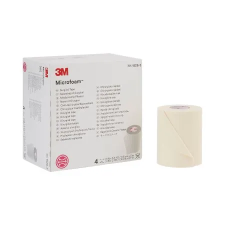 3M - 1528-3 - Microfoam Medical Tape Microfoam White 3 Inch X 5 1/2 Yard Elastic / Foam NonSterile