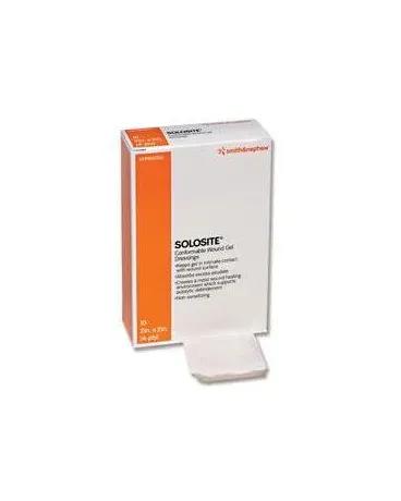 Smith & Nephew - 59482300 - Solosite Conformable Hydrogel Wound Dressing Solosite Conformable 2 X 2 Inch Square